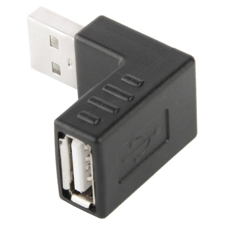 USB 2.0 AM to AF Adapter with 90 Degree Angle, 90 Degree Down Angled