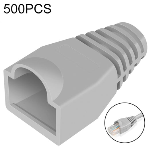 Network Cable Boots Cap Cover for RJ45, Green (500 pcs in one packaging , the price is for 500 pcs), 500 Pcs Grey, 500 Pcs Black, 500 Pcs Red, 500 Pcs Blue, 500 Pcs White, 500 Pcs Yellow, 500 Pcs Green