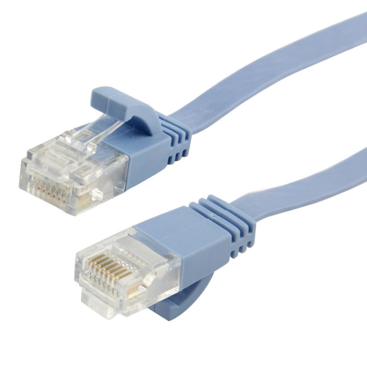 50m CAT6 Ultra-thin Flat Ethernet Network LAN Cable, 50m Blue