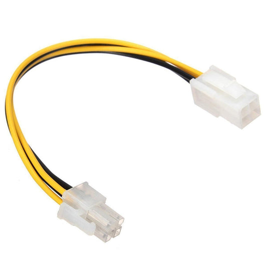 ATX 4 Pin Male to Female Power Supply Extension Cable Cord Connector, 4 Pin Male to 4 Pin Female