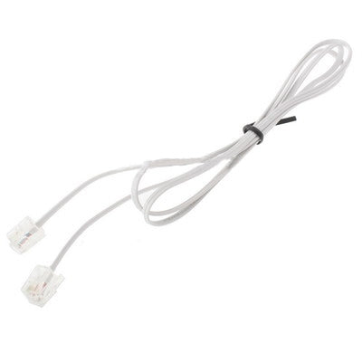 2 Core RJ11 to RJ11 Telephone cable, Length: 1m, Length: 1m