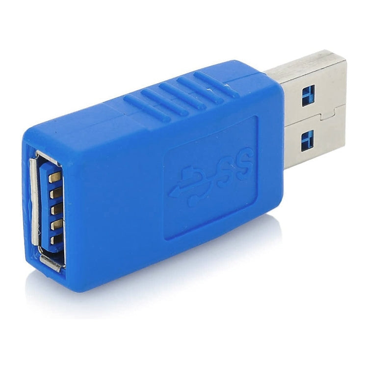 USB 3.0 AM to USB 3.0 AF Cable Adapter (Blue), AM to AF, UP Angle AM to AF