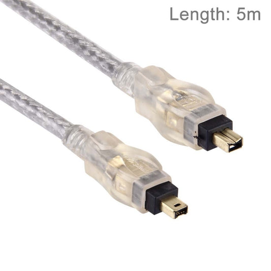 High Quality Firewire IEEE 1394 4Pin Male to 4Pin Male Cable, (Gold Plated), 4Pin to 4Pin(5m)