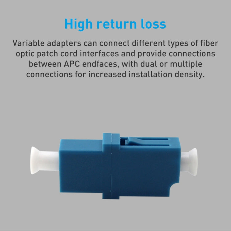 5pcs LC-LC Single-Mode Simplex Fiber Flange / Connector / Adapter / Lotus Root Device, Simplex Fiber Flange