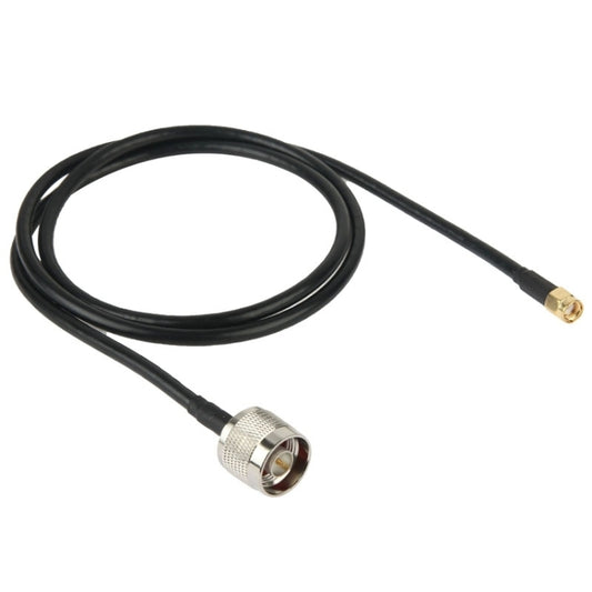 N Male to RP-SMA Converter Cable, Length: 100cm(Black), 1m N Male to RP-SMA