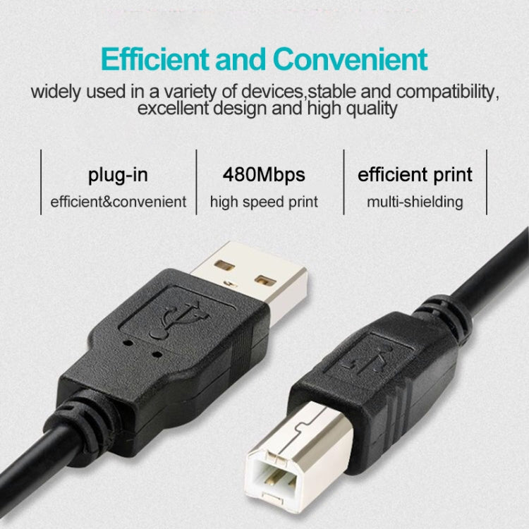 USB 2.0 A Male to B Male Extension / Data Transfer / Printer Cable, Length: 4.5m, USB 2.0 A Male to B Male, 4.5m