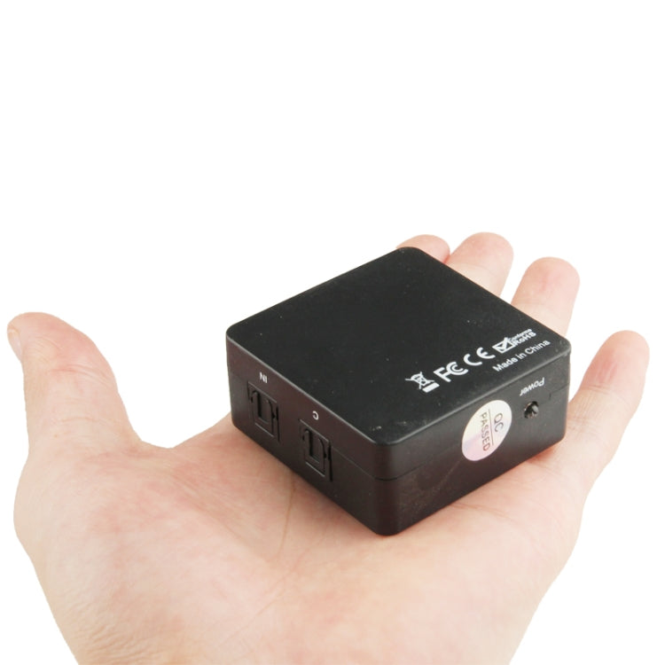 SPDIF / TOSLINK Power Adapter Digital Optical Audio Splitter Amplifier 1x3 Supports 5.1, Supports 5.1