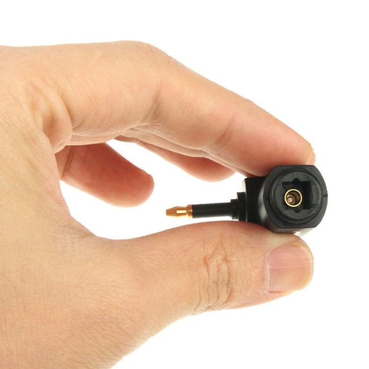 High Quality Gold Plated Square to Round Audio Optical Fiber 90 Degree Optical Fiber Adapter, 90 Degree Round Audio Optical Fiber