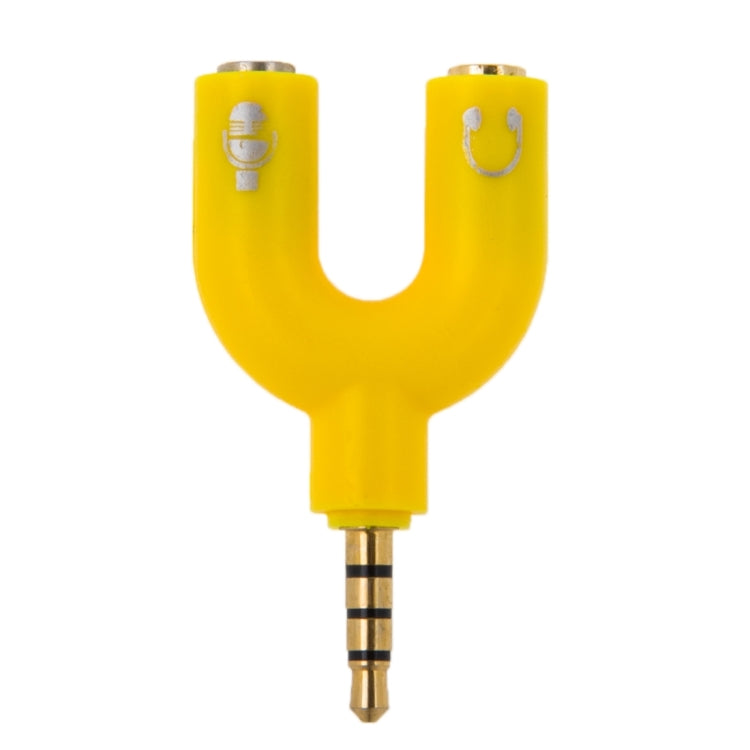 3.5mm Stereo Male to 3.5mm Headphone & Mic Female Splitter Adapter