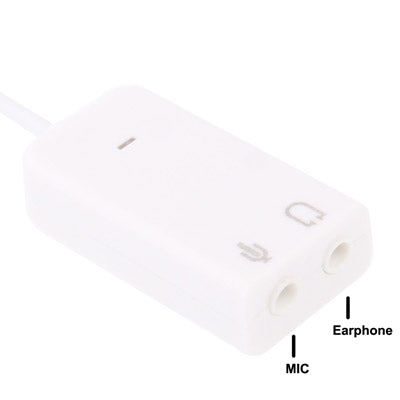 7.1 Channel USB 2.0 Sound Adapter, Plug and Play