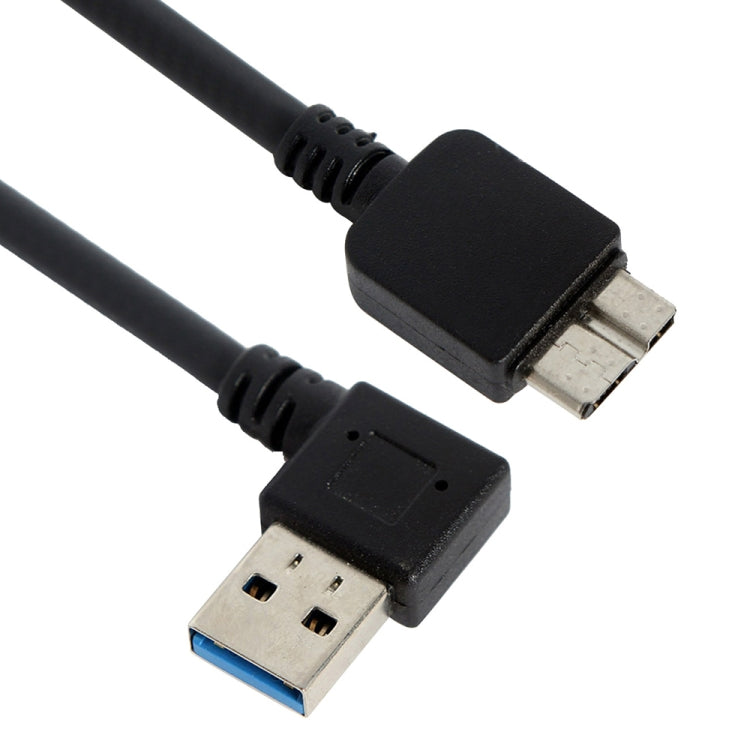 USB 3.0 Male to Micro USB 3.0 Male Adapter Cable, Right Bend, Length: 12cm, Right Angle (Length: 12cm)