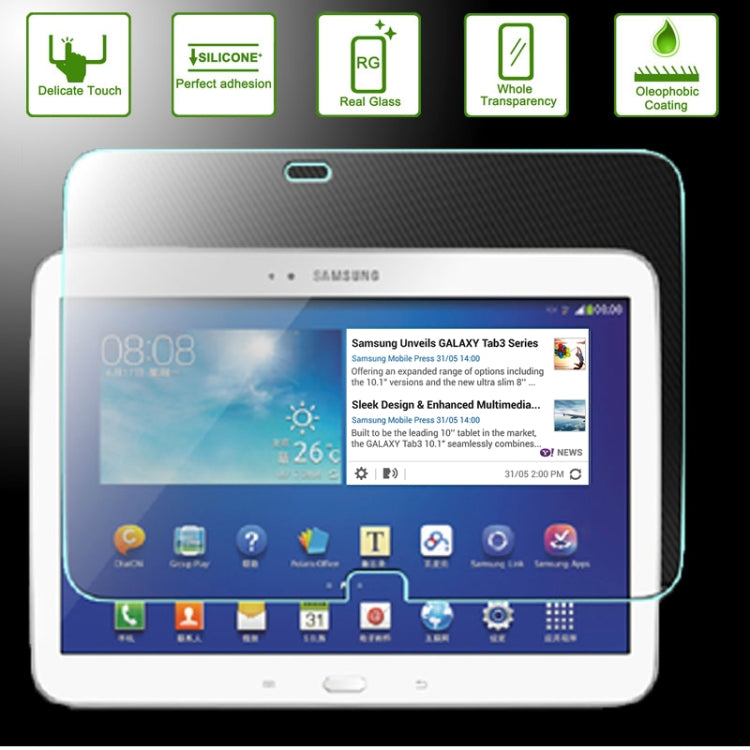 0.4mm 9H+ 2.5D Tempered Glass Film for Galaxy Note 10.1 (2014 Editon) / P600 / P601 / P605, For Galaxy Note 10.1