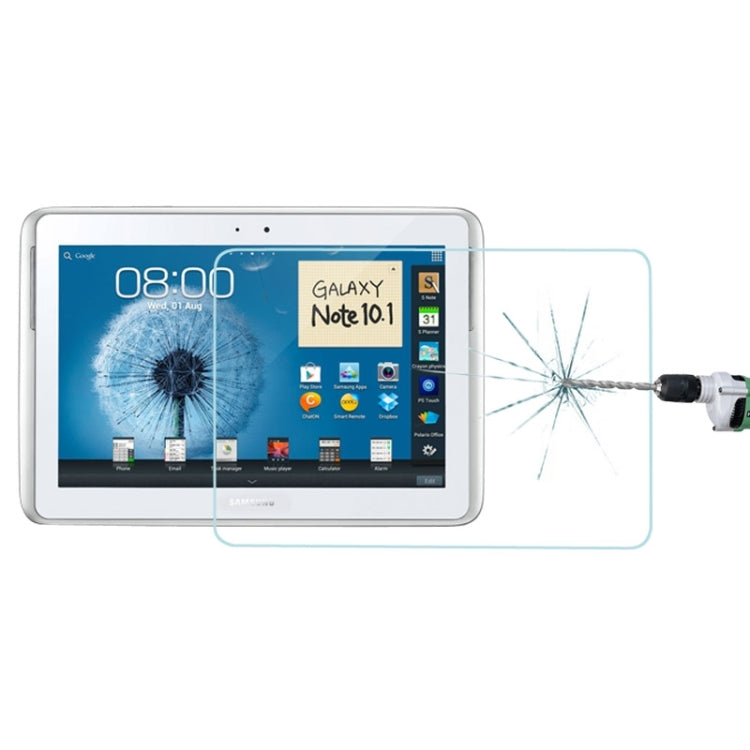 0.4mm 9H+ Surface Hardness 2.5D Tempered Glass Film for Galaxy Note 10.1 / N8000, For N8000