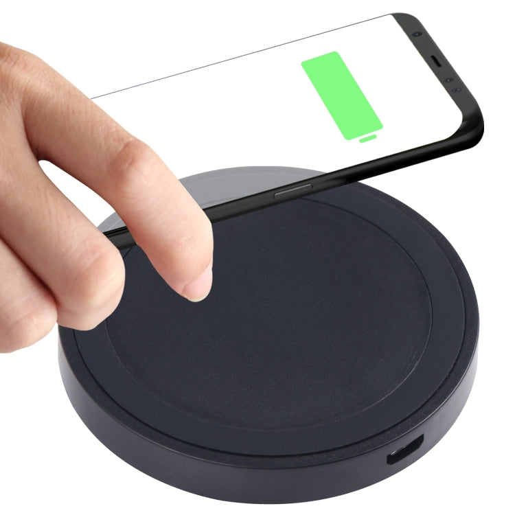 Universal QI Standard Round Wireless Charging Pad (White + Red), White + Black, Black + Blue, Black + Red, White, Black + White, White + Orange, Black + Orange, Grey+Black, White + Red, White + Blue