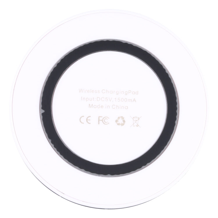 Universal QI Standard Round Wireless Charging Pad (White + Red), White + Black, Black + Blue, Black + Red, White, Black + White, White + Orange, Black + Orange, Grey+Black, White + Red, White + Blue