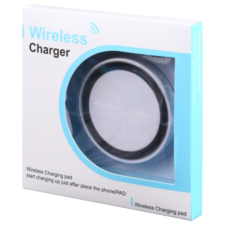 Universal QI Standard Round Wireless Charging Pad (White + Red), White + Black, Black + Blue, Black + Red, White, Black + White, White + Orange, Black + Orange, Grey+Black, White + Red, White + Blue