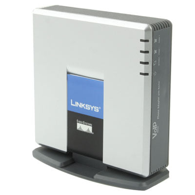 Unlocked LINKSYS SPA2102 VOIP PSTN Phone Adapter with 2x FXS + WAN Port, 2x FXS + WAN Port