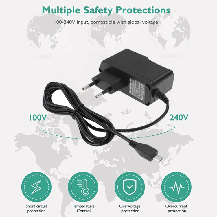 Micro USB Charger for Tablet PC / Mobile Phone, Output: DC 5V / 2A ,EU Plug, 5V 2A Micro USB EU Plug