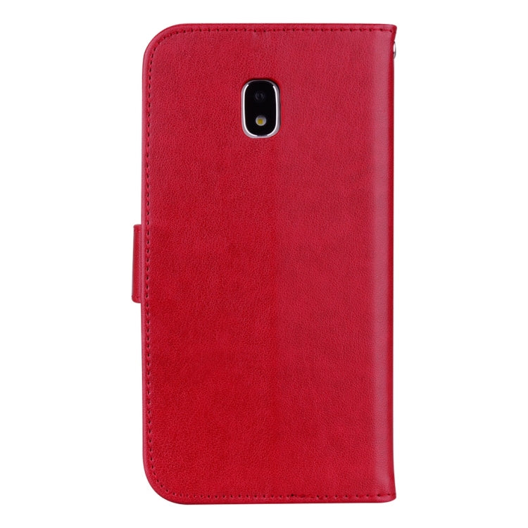 For Galaxy J3 (2017) / J330 (EU Version) Roses Pressed Flower Pattern Horizontal Flip Leather Case with Holder & Card Slots & Wallet, For Galaxy J3 (2017) / J330 (EU Version), For Samsung Galaxy J3 (2017) / J330 (EU Version)