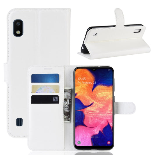 Litchi Texture Horizontal Flip Leather Case for Galaxy A10, with Wallet & Holder & Card Slots, For Galaxy A10 (1), For Galaxy A10, For Galaxy A10  (1)