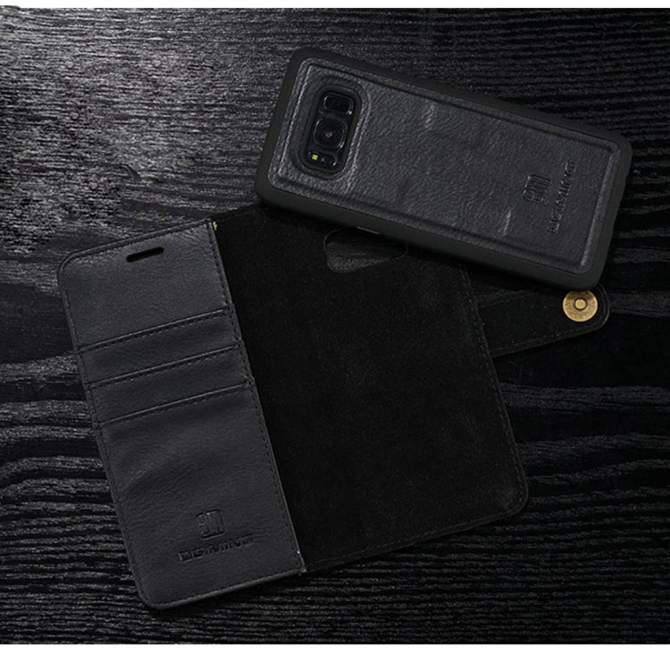 DG.MING for Galaxy S8 Crazy Horse Texture Horizontal Flip Detachable Magnetic Protective Case with Holder & Card Slots & Wallet, Galaxy S8