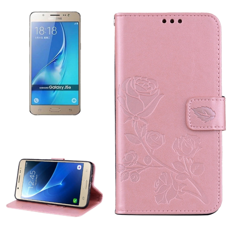 For Galaxy J5 (2016) / J510 Roses Pressed Flowers Pattern Flip Leather Case with Holder & Card Slots & Wallet, For Galaxy J5 (2016) / J510, For Samsung Galaxy J5 (2016) / J510
