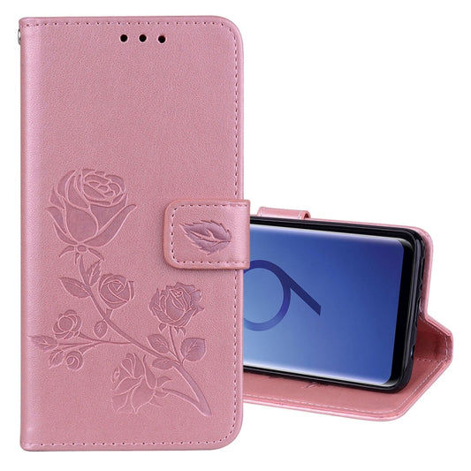 For Galaxy S9 Rose Embossed Horizontal Flip Environmental PU Leather Case with Holder & Card Slots & Wallet, For Galaxy S9, For Samsung Galaxy S9