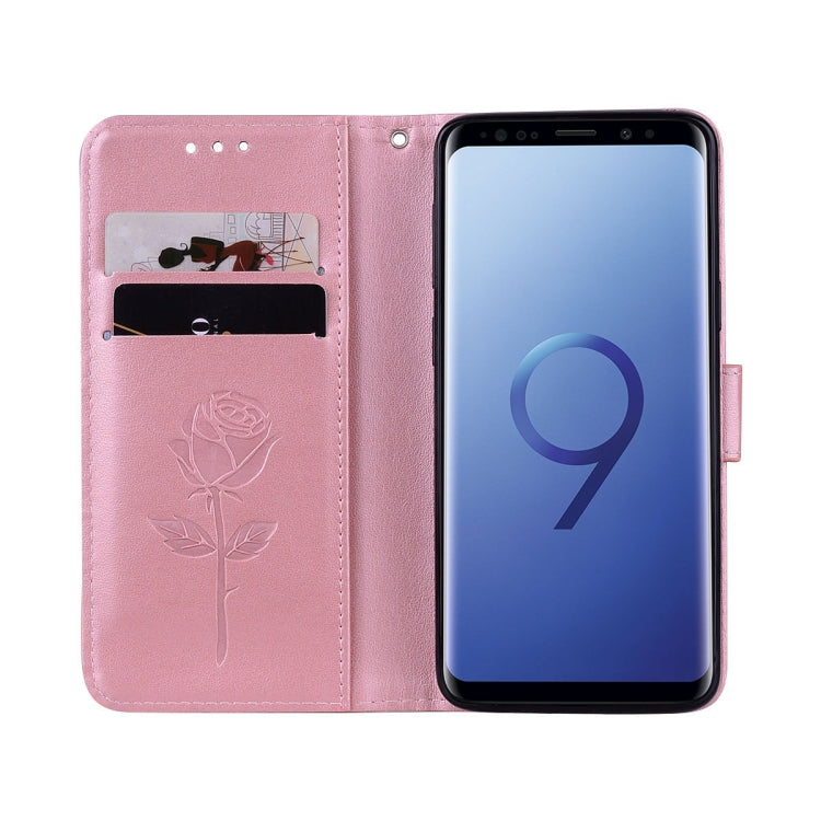 For Galaxy S9 Rose Embossed Horizontal Flip Environmental PU Leather Case with Holder & Card Slots & Wallet, For Galaxy S9, For Samsung Galaxy S9