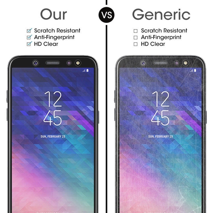10 PCS 0.26mm 9H 2.5D Tempered Glass Film for Galaxy A6+ (2018), For Galaxy A6+ (2018)
