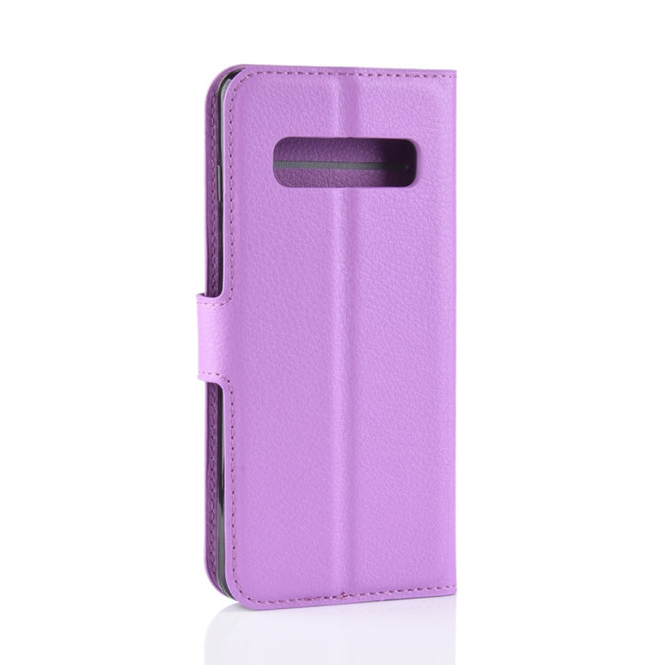 Litchi Texture Horizontal Flip Leather Case for Galaxy S10 6.1, with Wallet & Holder & Card Slots, Galaxy S10, For Galaxy S10