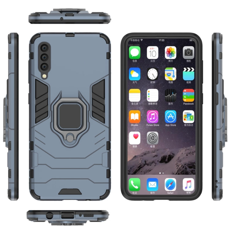 Shockproof PC + TPU Protective Case for Galaxy A50, with Magnetic Ring Holder, For Galaxy A50