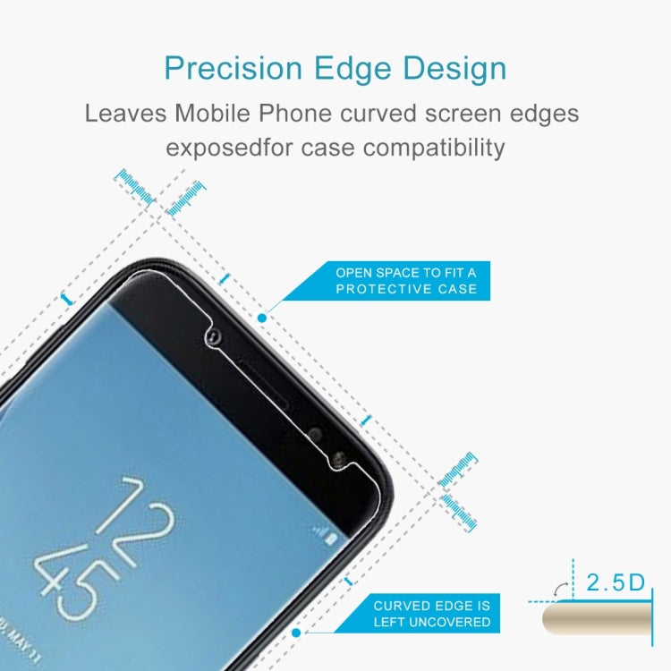 100 PCS 0.26mm 9H 2.5D Tempered Glass Film for Galaxy J4 (2018), Galaxy J4 (2018)(100 PCS)