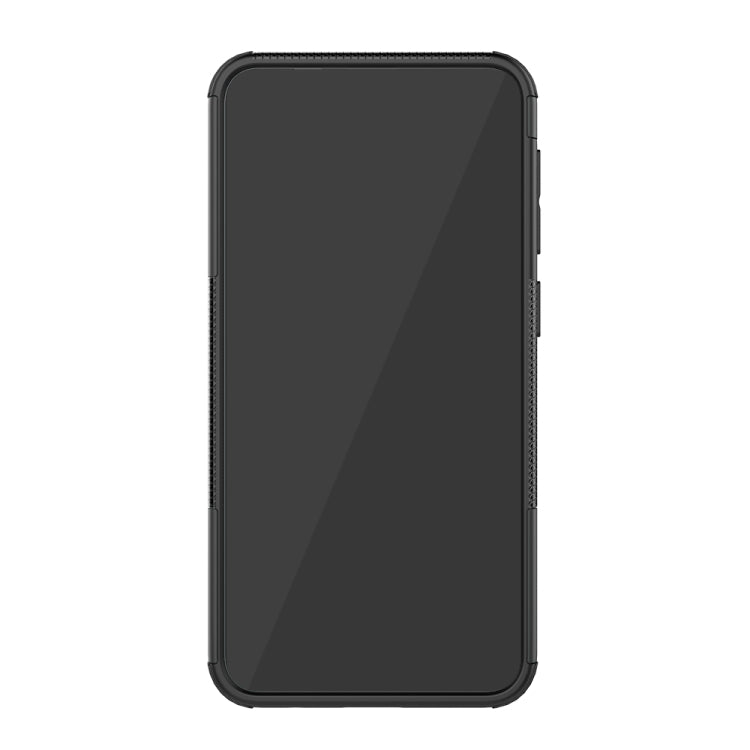 Shockproof  PC + TPU Tire Pattern Case for Galaxy M10, with Holder