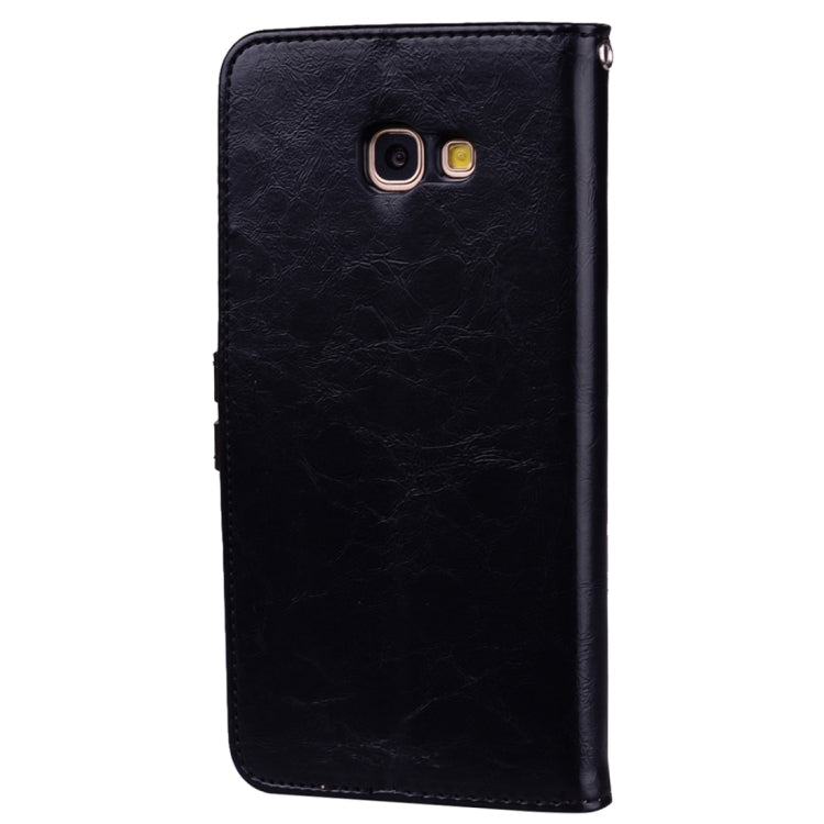 For Samsung Galaxy A5 (2017) Business Style Oil Wax Texture Horizontal Flip Leather Case with Holder & Card Slots & Wallet, For Galaxy A5 (2017)