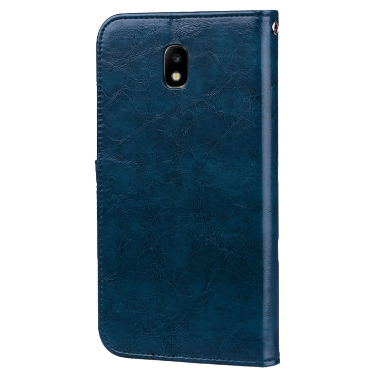 For Samsung Galaxy J5 (2017) / J530 (EU Version) Business Style Oil Wax Texture Horizontal Flip Leather Case with Holder & Card Slots & Wallet, For Galaxy J5 (2017) / J530 (EU Version)
