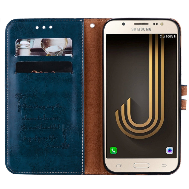 For Samsung Galaxy J5 (2017) / J530 (EU Version) Business Style Oil Wax Texture Horizontal Flip Leather Case with Holder & Card Slots & Wallet, For Galaxy J5 (2017) / J530 (EU Version)