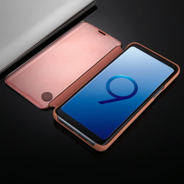 For Galaxy S9+ Electroplating Mirror Horizontal Flip Leather Case with Holder, For Galaxy S9+