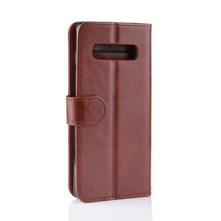R64 Texture Single Fold Horizontal Flip Leather Case for Galaxy S10+, with Holder & Card Slots & Wallet, For Galaxy S10+