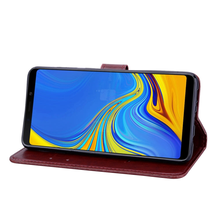Rose Embossed Horizontal Flip PU Leather Case for Samsung Galaxy A9 (2018) , with Holder & Card Slots & Wallet, For Samsung Galaxy A9 (2018)
