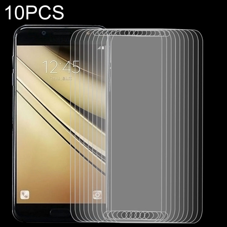 10 PCS 9H 2.5D Tempered Glass Film for Galaxy C7 (2017), For Galaxy C7 2017 (10pcs)