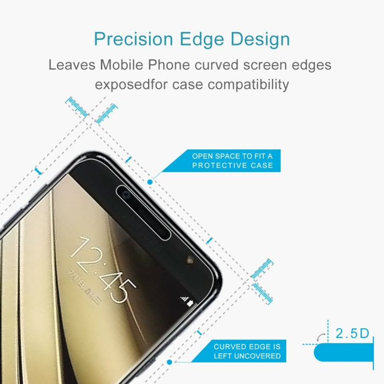10 PCS 9H 2.5D Tempered Glass Film for Galaxy C7 (2017), For Galaxy C7 2017 (10pcs)