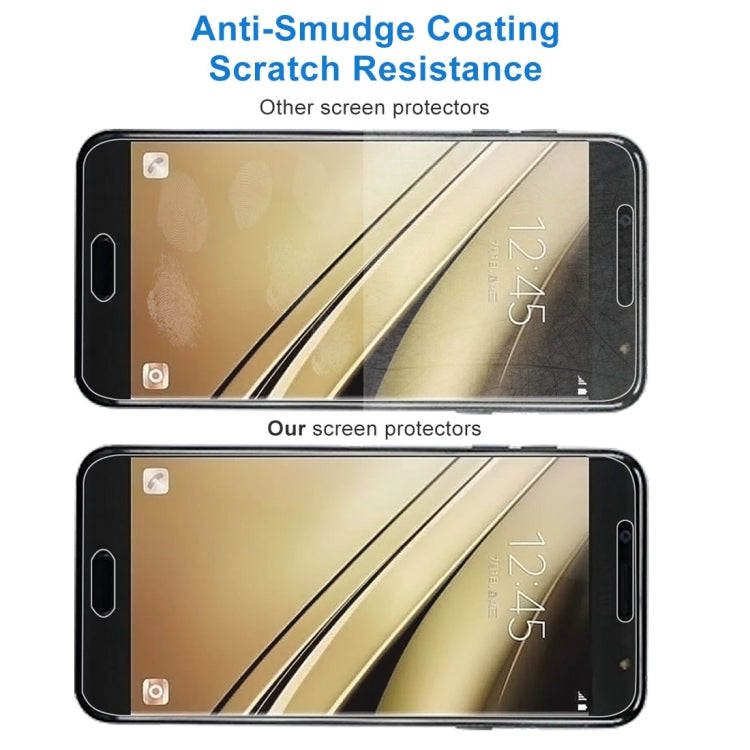 10 PCS 9H 2.5D Tempered Glass Film for Galaxy C7 (2017), For Galaxy C7 2017 (10pcs)