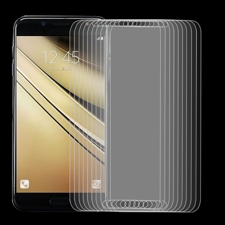 10 PCS 9H 2.5D Tempered Glass Film for Galaxy C7 (2017), For Galaxy C7 2017 (10pcs)