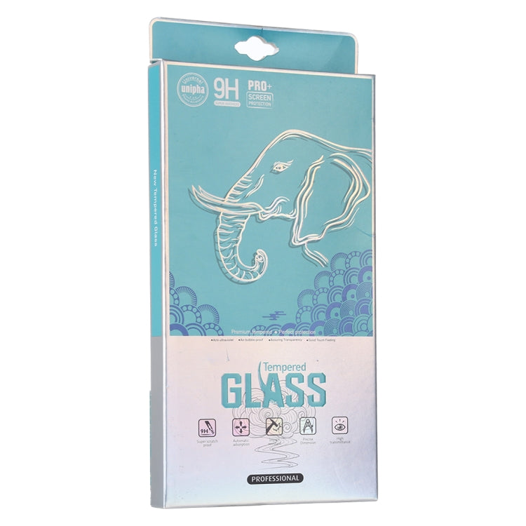 50 PCS Elephant Pattern Paper Outer + Plastic Inner Packaging Box for Tempered Glass Screen Protector, Elephant Pattern