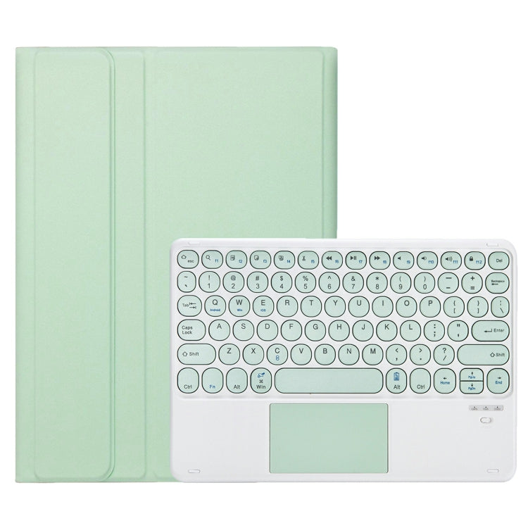 For iPad 11 2025 / 10th Gen 10.9 2022 YA10B-A Lambskin Texture Bluetooth Touch Keyboard Leather Tablet Case with Pen Slot, YA10B-A