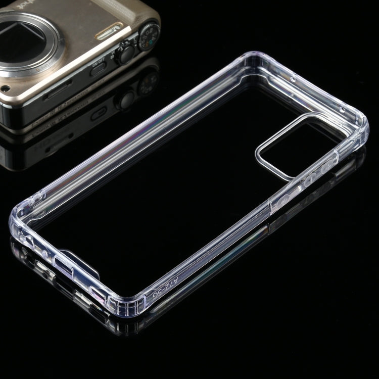 For Samsung Galaxy A72 Four-corner Shockproof Transparent TPU + PC Protective Case, For Samsung Galaxy A72
