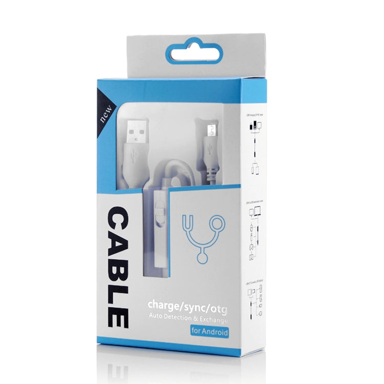 OTG-Y-03 USB 2.0 Male to Micro USB Male + USB Female OTG Charging Data Cable for Android Phones / Tablets with OTG Function, with Switch, Length: 1.1m, with Switch Length: 1.1m