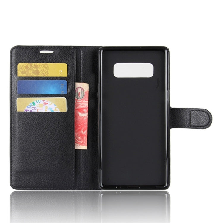 For Galaxy Note 8 Litchi Texture Horizontal Flip Leather Case with Holder & Card Slots & Wallet, Galaxy Note 8, For Galaxy Note 8