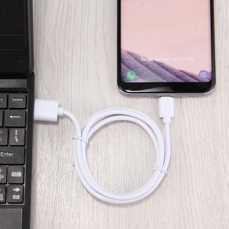 USB 2.0 to USB-C / Type-C Charging Data Cable, Cable Length: 1m