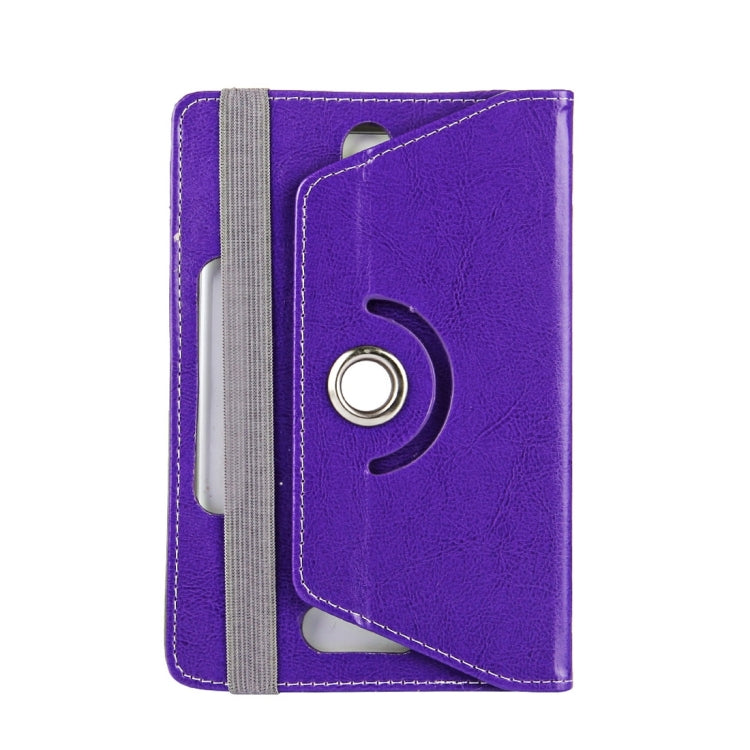 7 inch Tablets Leather Case Crazy Horse Texture 360 Degrees Rotation Protective Case Shell with Holder for Galaxy Tab A 7.0 (2016) / T280 & Tab 4 7.0 / T230 & Tab Q T2558, Colorfly G708, Asus ZenPad 7.0 Z370CG, Huawei MediaPad T1 7.0 / T1-701u